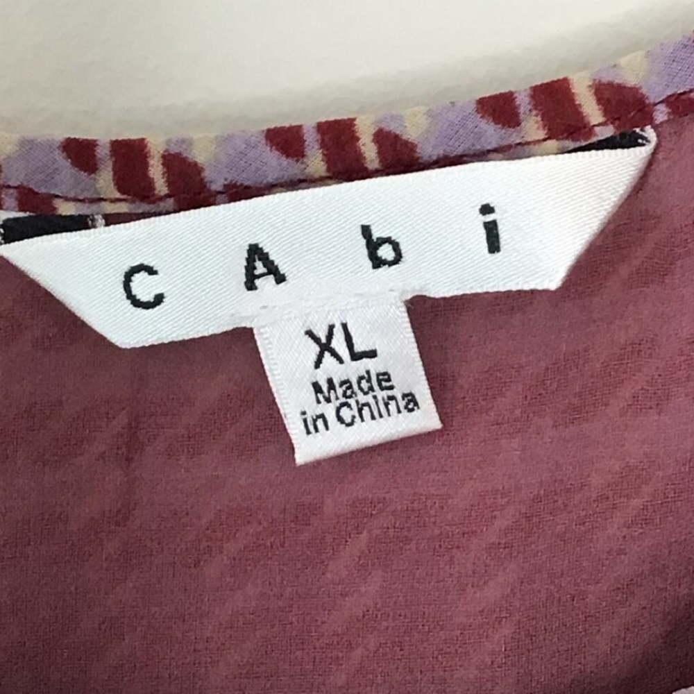 CAbi Autumn Mauve Houndstooth Cami Shades of Purple Lined Style 555 Size XL - Picture 4 of 7